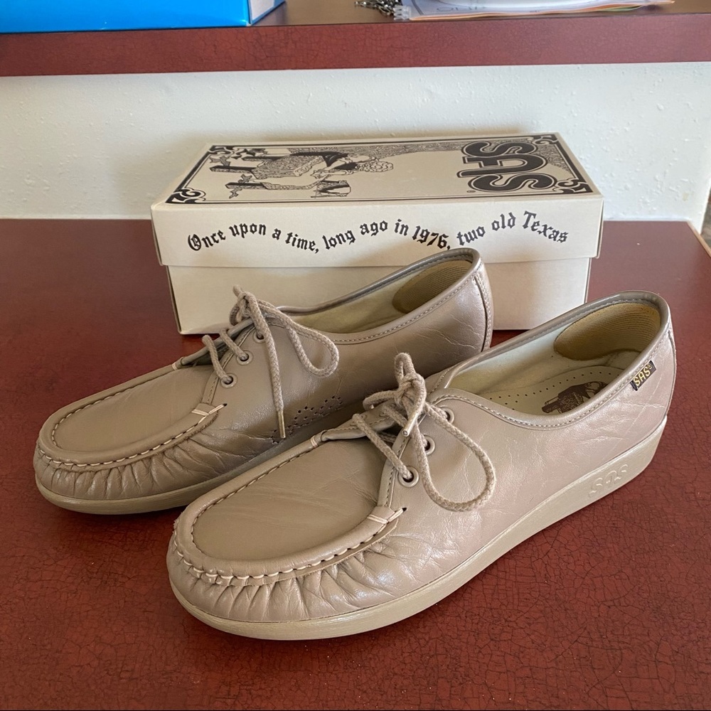SAS woman’s Siesta Shoes Moc type Siesta Mocha Genuine Comfort Hand sewn…